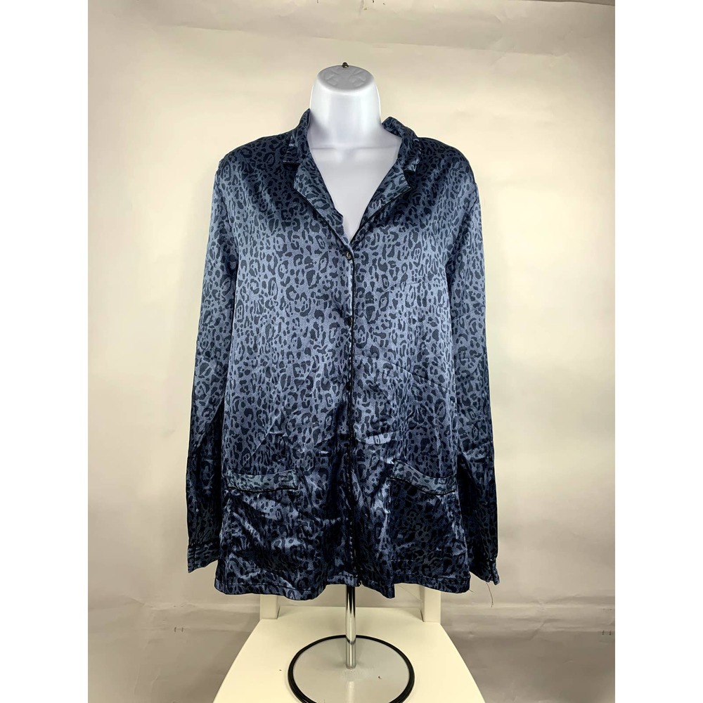Victoria's Secret M Leopard Print Satin Sleep-shirt